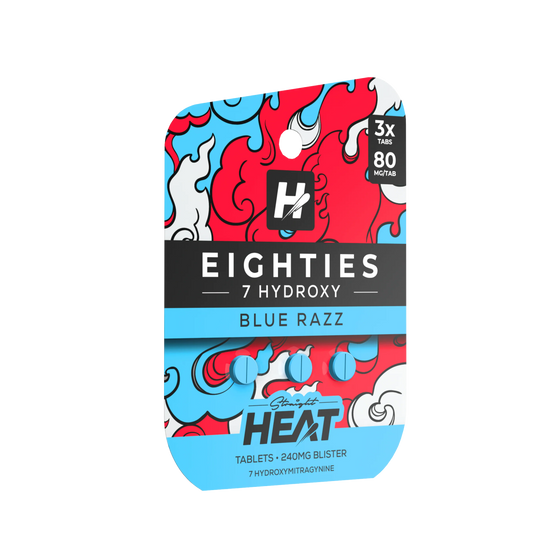 STRAIGHT HEAT - EIGHTIES TABS - 7 HYDROXY - 80MG 3 COUNTS / 240MG